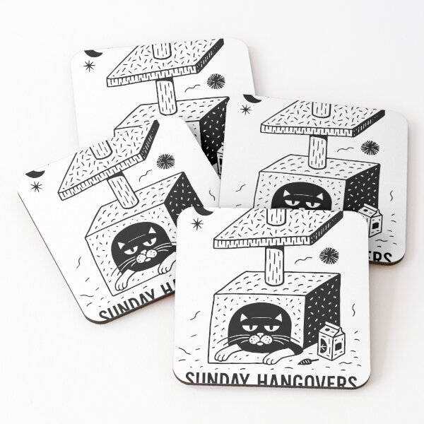 Item preview, Cat Sunday Hangover designed and sold by Shermiekyle.