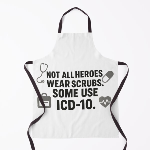 Item preview,  Not All Heroes Wear Scrubs – ICD-10 Edition designed and sold by medicalzone.