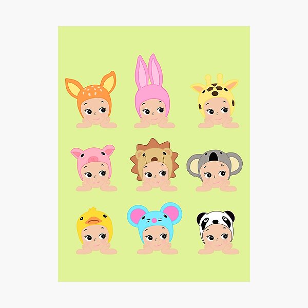 Item preview, sonny angel animal hippers designed and sold by lorainedraws.