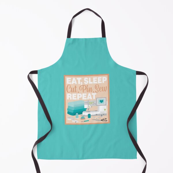 Item preview, Eat Sleep Repeat General Sewing - Embroidery Machine - TEAL designed and sold by StellarFX.