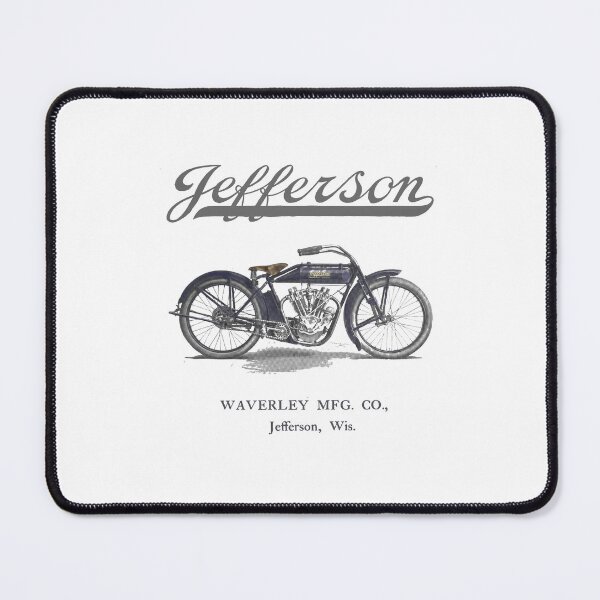 Item preview, Vintage Jefferson Motorcycles -  Waverly MFG Co. Jefferson, Wisconsin designed and sold by QuayTradingCo.