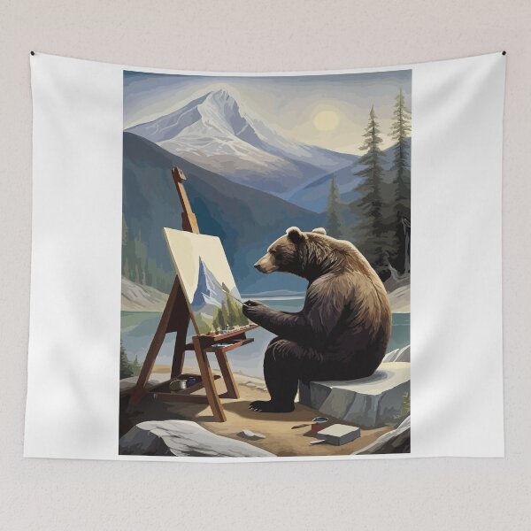 Item preview, The Painter in the Form of a Bear. designed and sold by Whose-sweat.