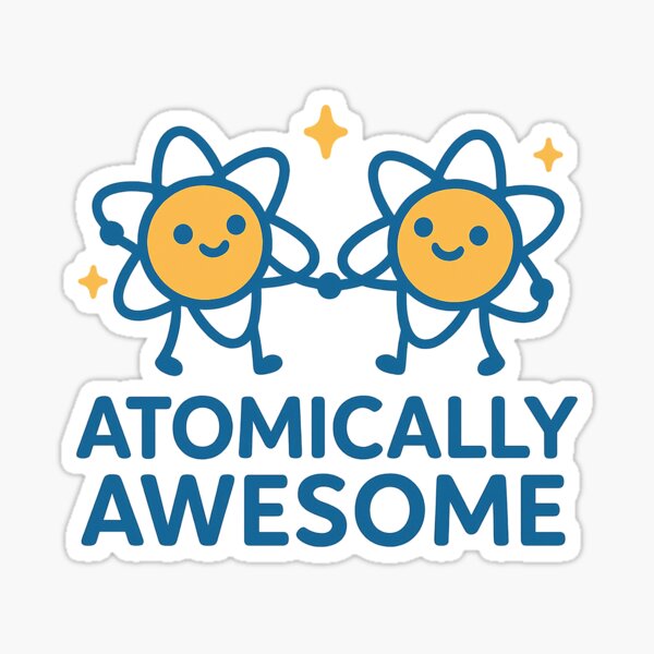 Item preview, Atomically Awesome – Cute Science Shirt for Kids designed and sold by TinyThinkersCo.