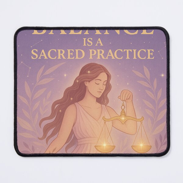 Item preview, Libra Zodiac Art – “Balance Is a Sacred Practice” Celestial Print designed and sold by Neovibe Print.
