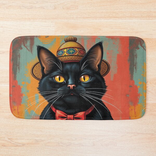 Item preview, Fancy black kitty. designed and sold by Mindful56.