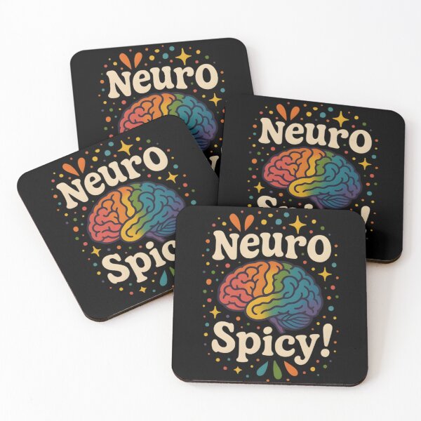 Item preview, Neuro Spicy Brain Design – Funny Rainbow ADHD Autism Awareness designed and sold by Charisma Enigma.