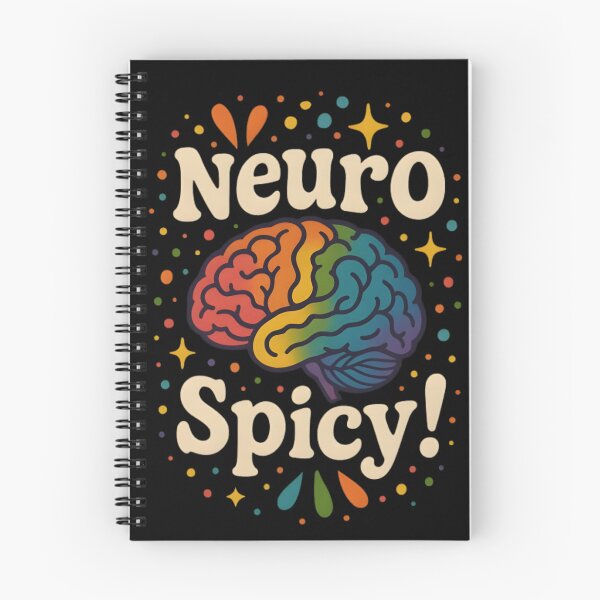 Item preview, Neuro Spicy Brain Design – Funny Rainbow ADHD Autism Awareness designed and sold by Charisma Enigma.
