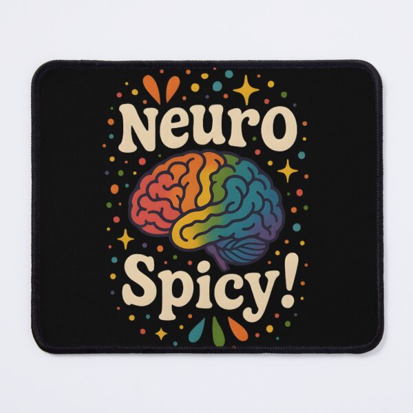 Item preview, Neuro Spicy Brain Design – Funny Rainbow ADHD Autism Awareness designed and sold by Charisma Enigma.