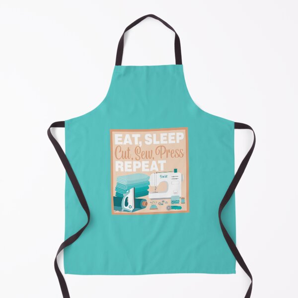 Item preview, Eat Sleep Repeat Quilting - New Machine - TEAL designed and sold by StellarFX.