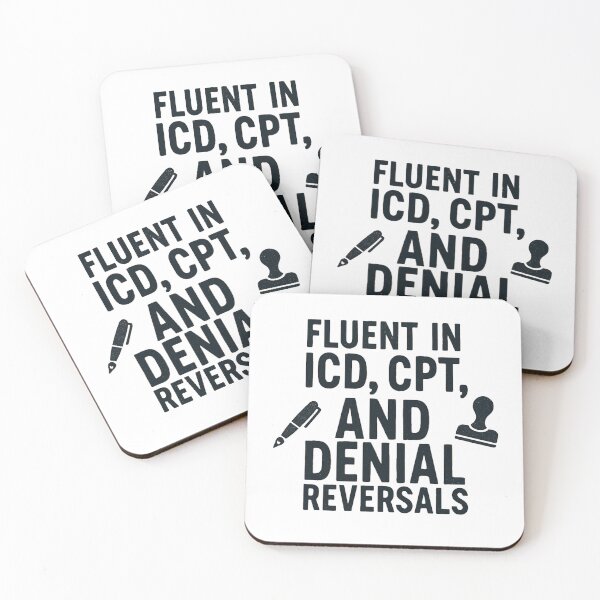 Item preview, Fluent in ICD, CPT, and Denial Reversals designed and sold by medicalzone.