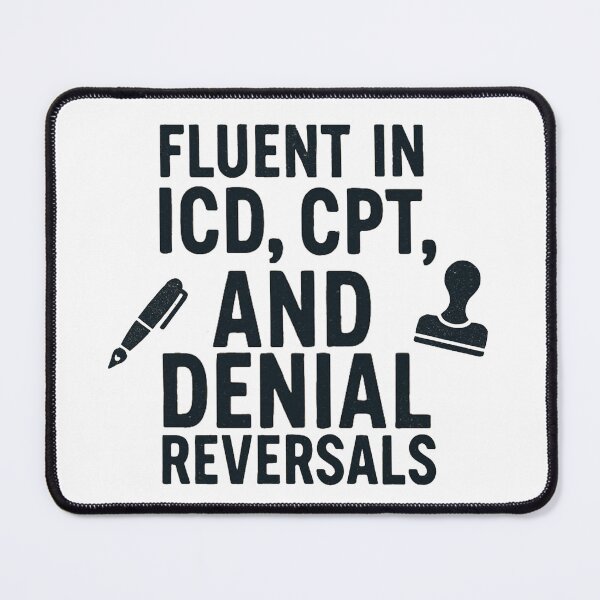 Item preview, Fluent in ICD, CPT, and Denial Reversals designed and sold by medicalzone.