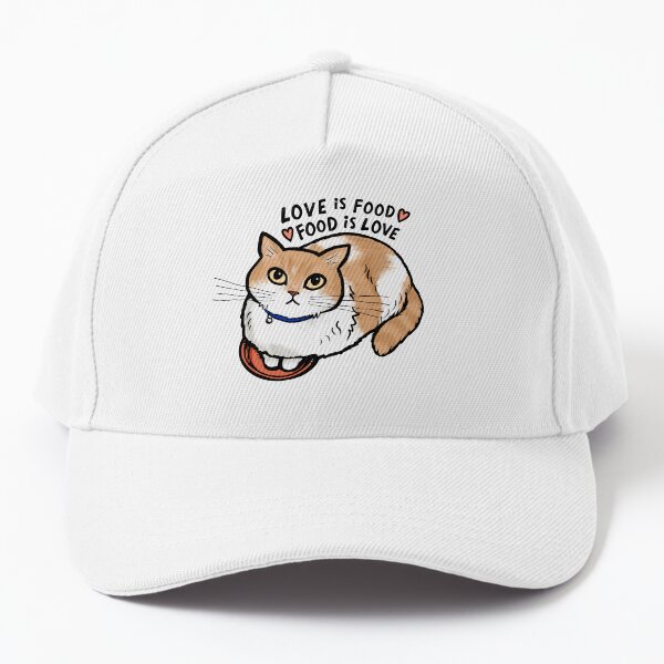Item preview, Futternapf Kitty Cat Liebe ist Essen, Essen ist Liebe ~ Orange & Weiße Katze designed and sold by Jenn Inashvili.