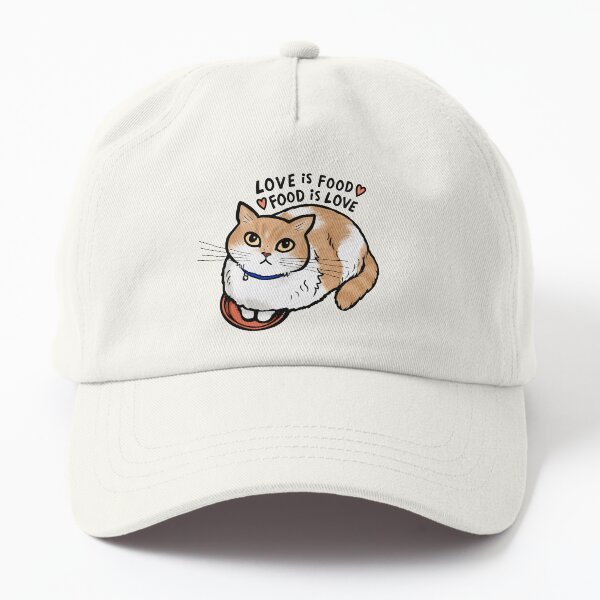 Item preview, Plato de comida Gatito El amor de los gatos es comida, la comida es amor ~ Gato naranja y blanco designed and sold by Jenn Inashvili.