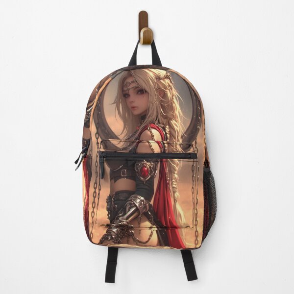 Item preview, Anime Girl Sexy Blonde Warrior Princess Red Cape Desert Chains Golden Hues Allure designed and sold by telchimabukar.