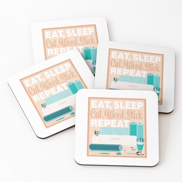 Item preview, Eat Sleep Repeat Home Cutter - Cutting Machine - TEAL designed and sold by StellarFX.