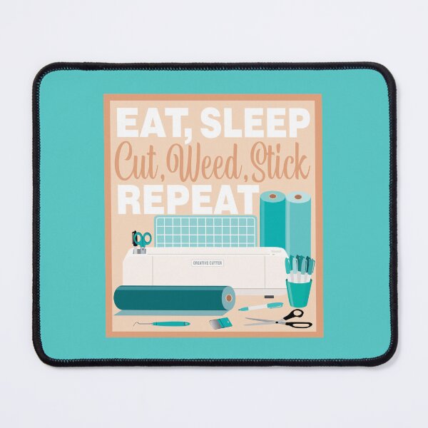 Item preview, Eat Sleep Repeat Home Cutter - Cutting Machine - TEAL designed and sold by StellarFX.