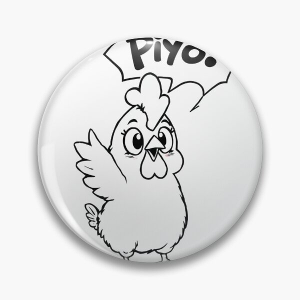 Item preview, Chibi Manga Chicken – “Piyo!” Sticker designed and sold by Gscode.