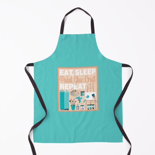 Item preview, Eat Sleep Repeat Crafting - Arts and Crafts - TEAL designed and sold by StellarFX.