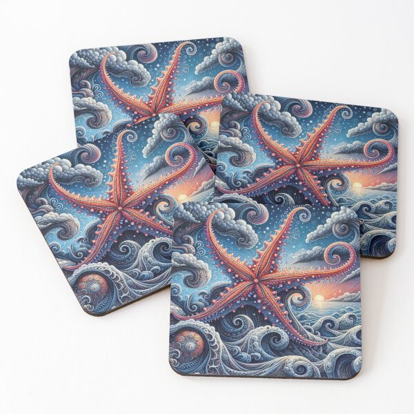 Item preview, Fanciful Starfish Surreal Seascape designed and sold by purplesensation.