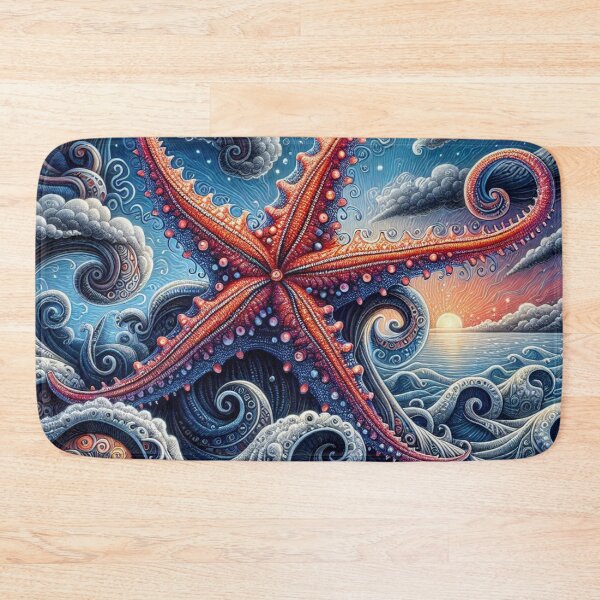 Item preview, Fanciful Starfish Surreal Seascape designed and sold by purplesensation.