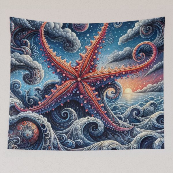 Item preview, Fanciful Starfish Surreal Seascape designed and sold by purplesensation.