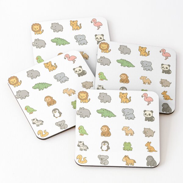 Item preview, cute mini zoo animal sticker pack sheet  designed and sold by Made By Meg .