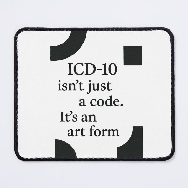 Item preview, ICD-10 Art Form – Medical Coder Appreciation Design designed and sold by medicalzone.