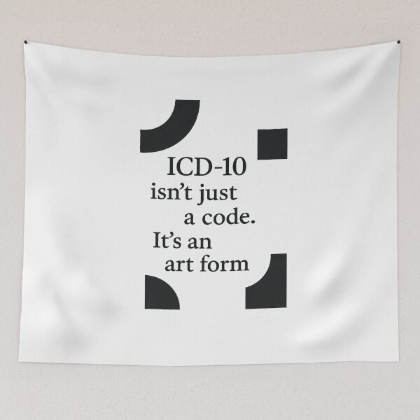 Item preview, ICD-10 Art Form – Medical Coder Appreciation Design designed and sold by medicalzone.