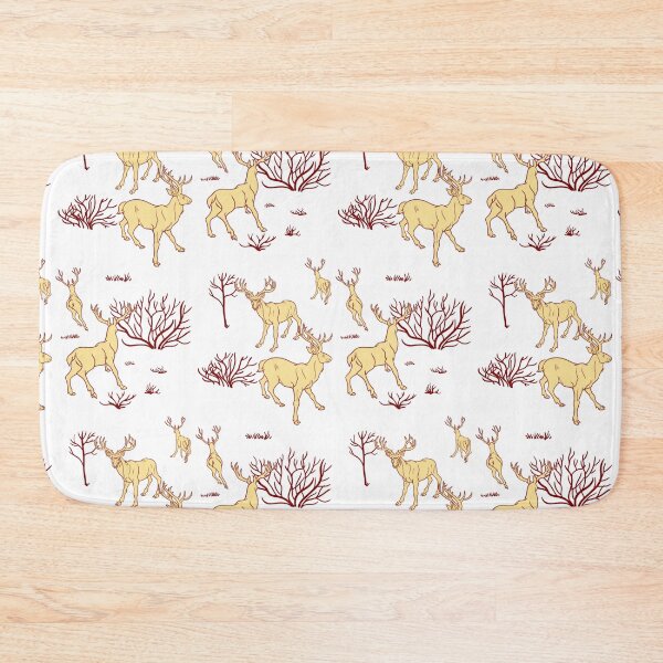 Item preview, Stag Pattern - Burgundy and Cream designed and sold by RinaRozsas.