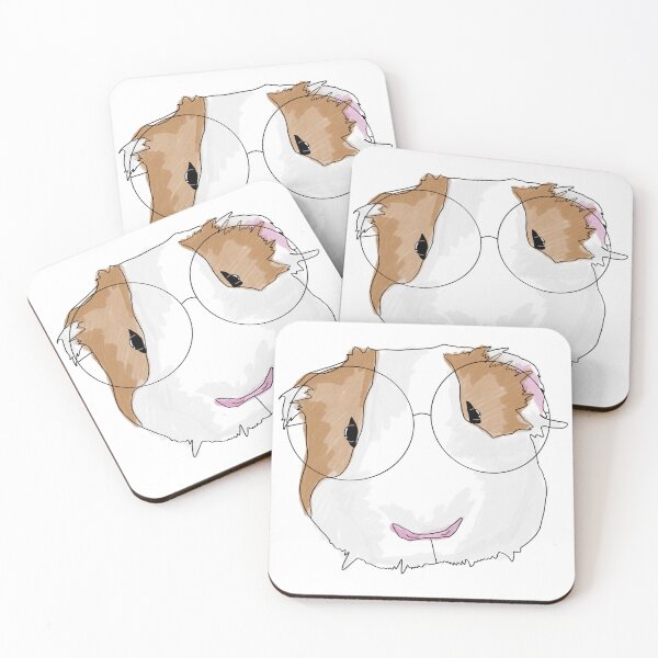 Item preview, Guinea pig with glasses designed and sold by May Makes.