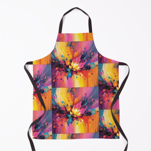 Item preview, Colorful Abstract Art Of Leaves, Dots and Splashes designed and sold by SRF Art & Designs.