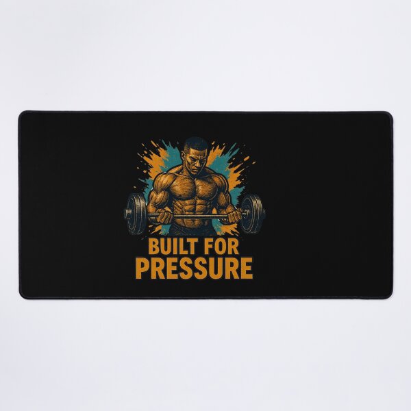 Item preview, Built for Pressure – Muscle Weightlifting Motivation Art designed and sold by JenniferCreaArte .