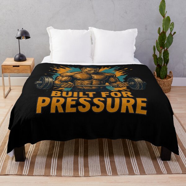 Item preview, Built for Pressure – Muscle Weightlifting Motivation Art designed and sold by JenniferCreaArte .