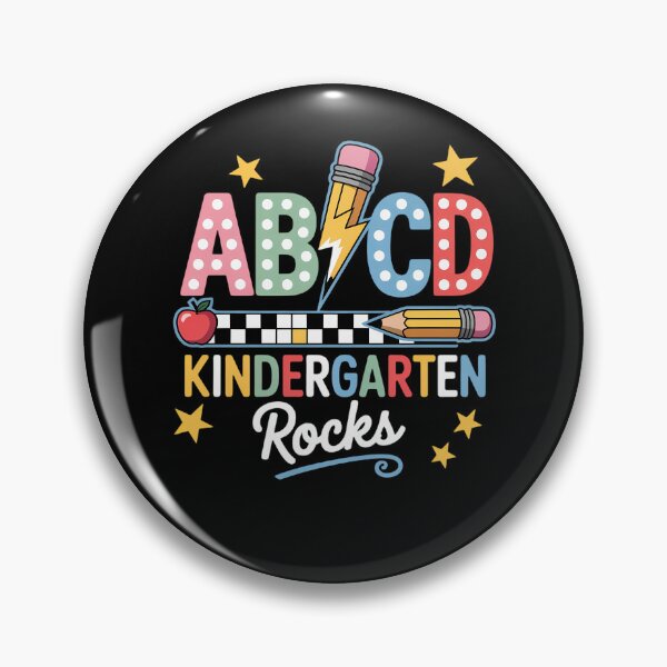 Item preview, ABCD Kindergarten Rocks Pencil Lightning Teachers designed and sold by brynatshop.