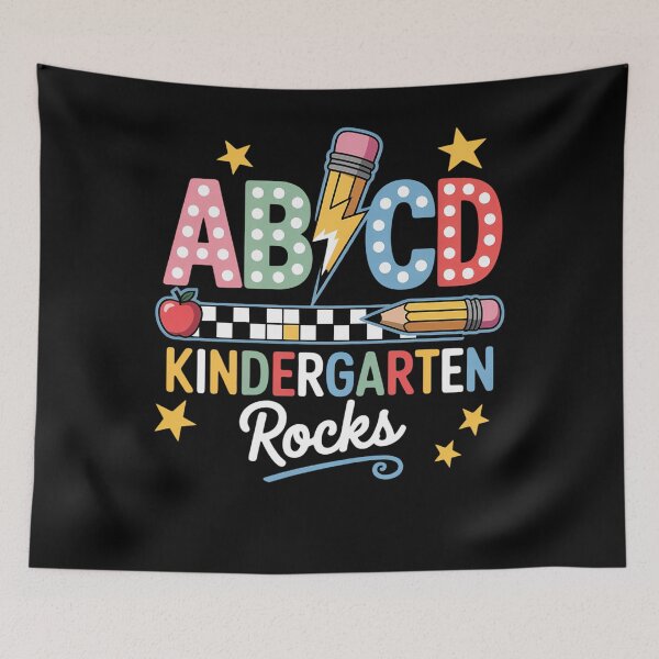 Item preview, ABCD Kindergarten Rocks Pencil Lightning Teachers designed and sold by brynatshop.