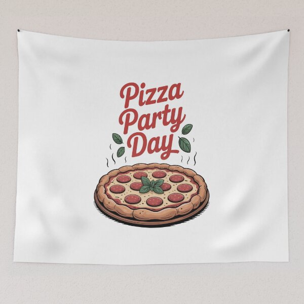 Item preview, Delicious Pizza Party Day Celebration designed and sold by stylishsketcher.
