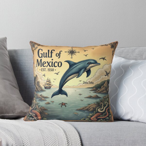 Artikelvorschau, Golf von Mexiko Stay Salty Dolphin Artwork entworfen und verkauft von PacImpressions.