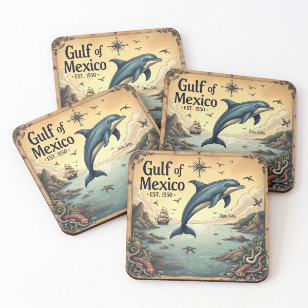 Artikelvorschau, Golf von Mexiko Stay Salty Dolphin Artwork entworfen und verkauft von PacImpressions.