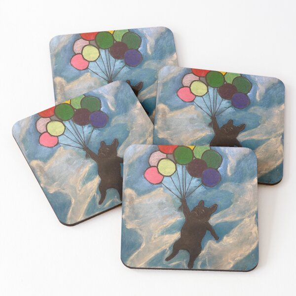 Item preview, Frenchie flight with clouds designed and sold by drmikedelgado.