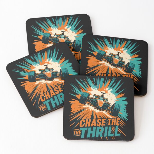 Item preview, Chase the Thrill – Speed Racing Car Art in Retro Comic Style designed and sold by JenniferCreaArte .
