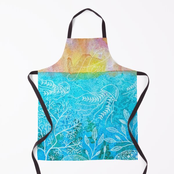 Item preview, Be Like Water and Flow - watercolour ocean painting designed and sold by Art by Kristie.