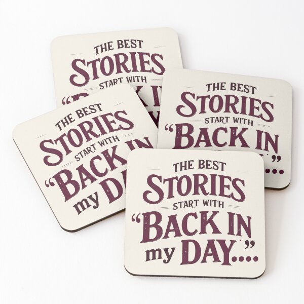 Item preview, Back in My Day Vintage Quote T-Shirt - Nostalgic Storyteller Tee, Grandpa Gift, Classic Saying Apparel, Retro Typography Design designed and sold by Typography Prints.