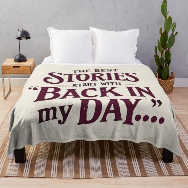 Item preview, Back in My Day Vintage Quote T-Shirt - Nostalgic Storyteller Tee, Grandpa Gift, Classic Saying Apparel, Retro Typography Design designed and sold by Typography Prints.