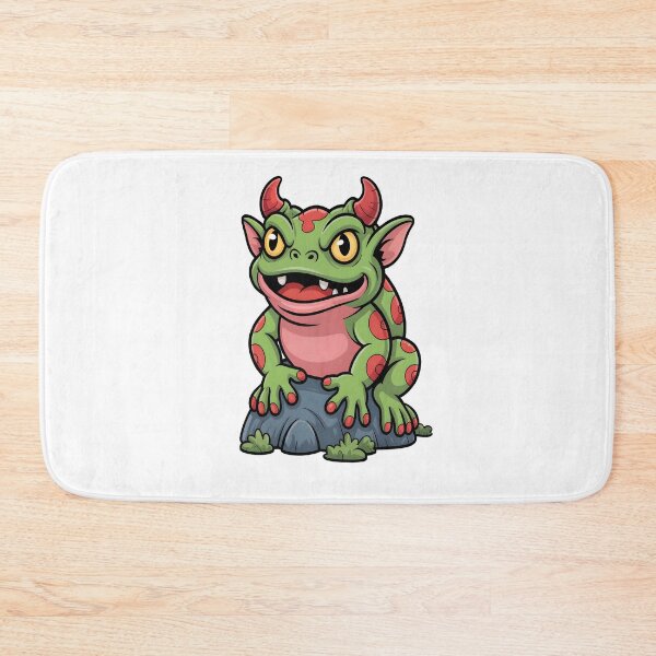 Item preview, "Cute Beelzebufo Monster Sticker – Fantasy Horned Toad Creature" designed and sold by stylishsketcher.