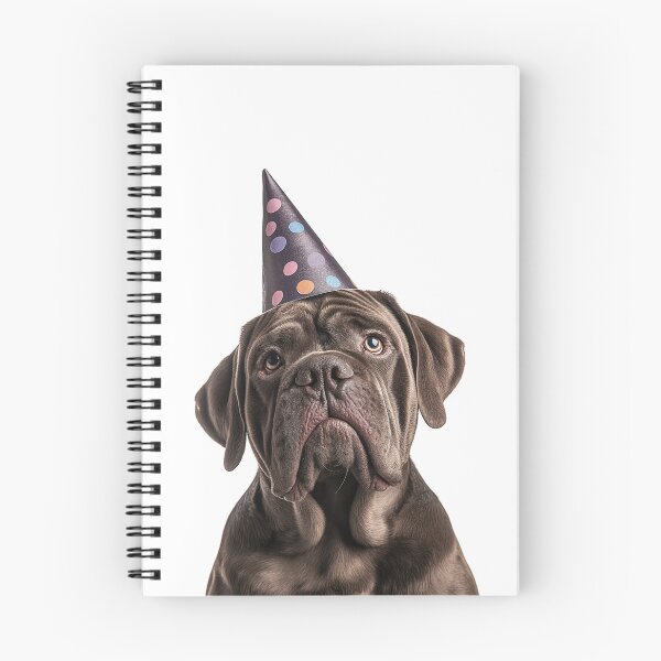 Item preview, Cute Neapolitan Mastiff dog with Party Hat Birthday Celebration designed and sold by LazyOwlStore.