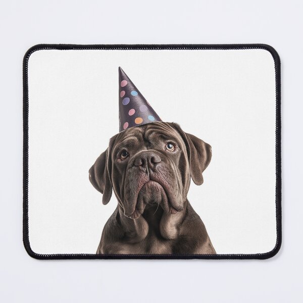Item preview, Cute Neapolitan Mastiff dog with Party Hat Birthday Celebration designed and sold by LazyOwlStore.