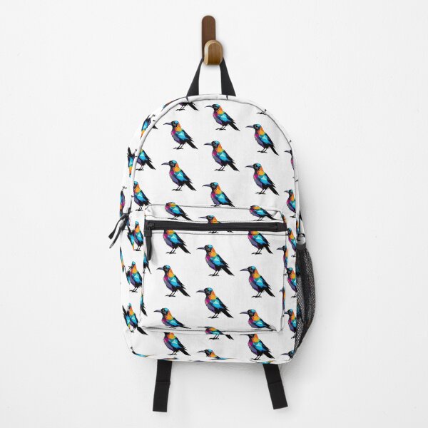 Item preview, Black Coloured Crow Bird Geometric Shaped Artwork designed and sold by Geonimalia.