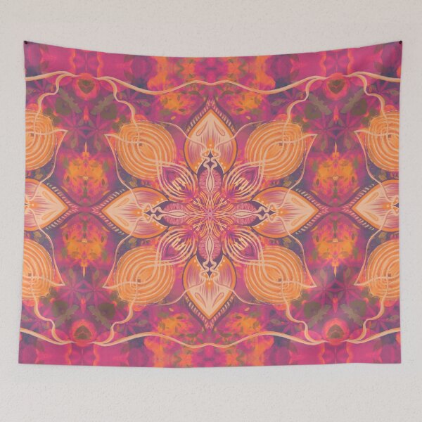 Item preview, Psychedelic autumn mandala   designed and sold by amberrosejoness.