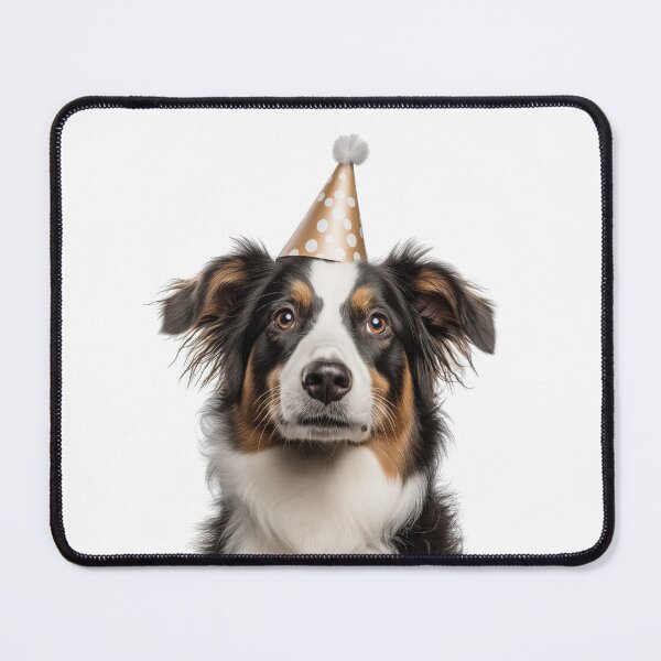 Item preview, Cute Nederlandse Kooikerhondje dog with Party Hat Birthday Celebration designed and sold by LazyOwlStore.