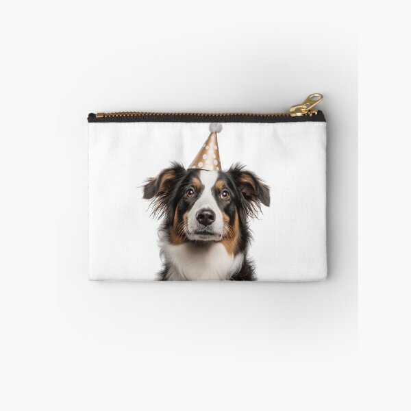 Item preview, Cute Nederlandse Kooikerhondje dog with Party Hat Birthday Celebration designed and sold by LazyOwlStore.